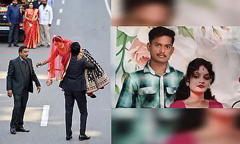 திருமணமான சில மணி நேரத்தில் காதலனுடன் ஓட்டம் பிடித்த மணப்பெண்.. கடத்தல் நாடகமாடியது அம்பலம் 