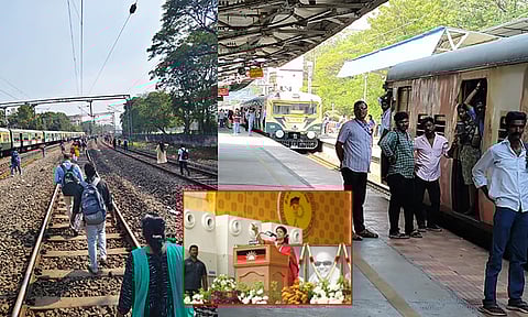 புறநகர் ரெயில்கள் ரத்து: தென்னக ரெயில்வே மெத்தனமாக செயல்படக்கூடாது - கனிமொழி எம்.பி. 

