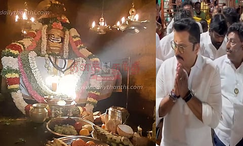  திருவண்ணாமலை: அண்ணாமலையார் கோவிலில் நடிகர் சரத்குமார் சாமி தரிசனம்

