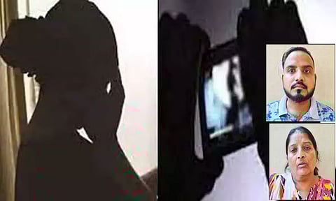 குடும்ப பெண்களை காதல் வலையில் சிக்க வைத்து நகைகள் பறிப்பு: ஆபாச படம் எடுத்து மிரட்டிய தாய், மகன் கைது