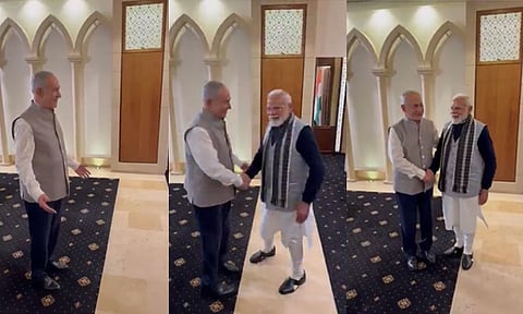 இந்திய பாரம்பரிய உடை அணிந்து பிரதமர் மோடியை ஆச்சரியப்படுத்திய நெதன்யாகு
