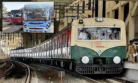 தாம்பரம்-கடற்கரை இருமார்க்கமாகவும் சிறப்பு பேருந்து சேவை .. ரெயில் சீசன் டிக்கெட் உள்ளவர்களுக்கு இலவசம்