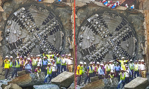 மெட்ரோ ரெயில்: கலங்கரை விளக்கம்-திருமயிலை இடையே சுரங்கம் தோண்டும் பணி நிறைவு 