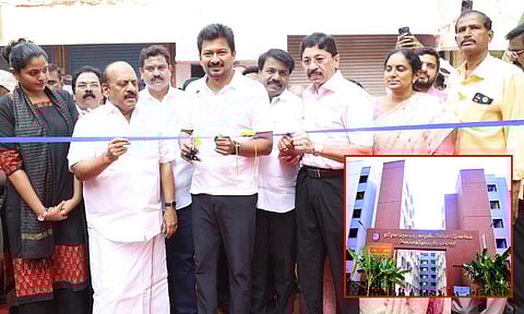 ரூ.152.45 கோடியில் கட்டப்பட்டுள்ள 852 குடியிருப்புகளை திறந்து வைத்தார் உதயநிதி ஸ்டாலின்