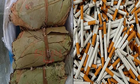 தூத்துக்குடி: 2 டன் பீடி இலை, 240 கிலோ சிகரெட் பண்டல்கள், சரக்கு வாகனம் பறிமுதல் 