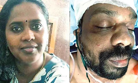 நடத்தையில் சந்தேகம்: மனைவியை கழுத்தை நெரித்துக்கொன்று தற்கொலைக்கு முயன்ற தொழிலதிபர்

