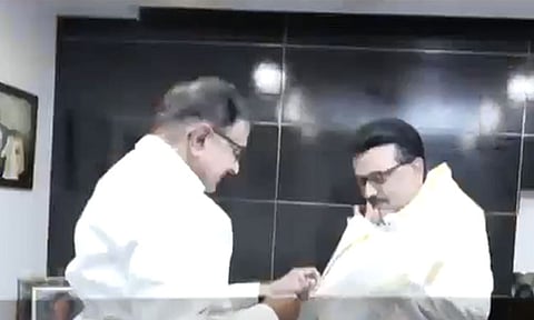 தொகுதி பங்கீட்டில் இழுபறி:  முதல்-அமைச்சர் மு.க.ஸ்டாலினுடன் ப.சிதம்பரம் சந்திப்பு 