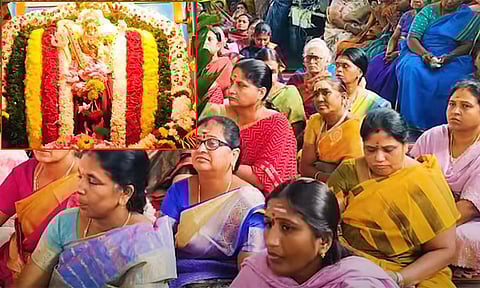 திருக்கல்யாண வைபவத்தில் பங்கேற்ற பக்தர்கள்