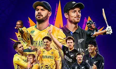 டி20 உலகக் கோப்பை முதல் அரையிறுதிப் போட்டி - டாஸ் வென்ற நியூசிலாந்து பந்துவீச்சு தேர்வு 