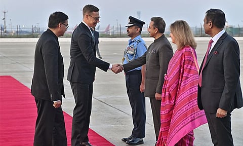 
பின்லாந்து ஜனாதிபதி இந்தியாவில் 4 நாட்கள் சுற்றுப்பயணம்; வர்த்தகம், முதலீடு பற்றி ஆலோசனை
