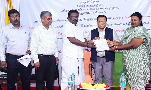 அரசு தானியங்கி பணிமனைகளை நவீனமயமாக்கும் திட்டம் - அமைச்சர் சிவசங்கர் தொடங்கி வைத்தார்