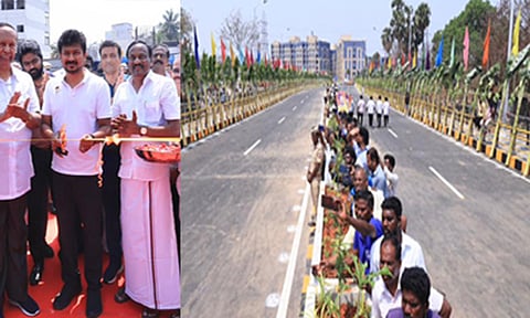 ரூ.135.62 கோடி மதிப்பீட்டில் சின்ன நொளம்பூரில் உயர்மட்ட பாலம்: உதயநிதி ஸ்டாலின் திறந்து வைத்தார்