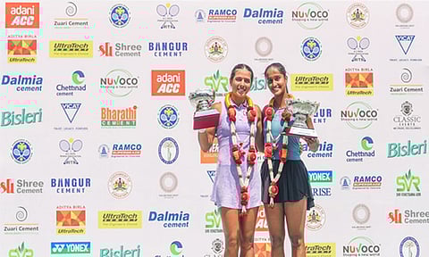 ஐ.டி.எப். டபிள்யூ35 டென்னிஸ் போட்டி; வைஷ்ணவி அத்கர் பட்டம் வென்றார்
