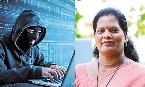 டிஜிட்டல் கைது செய்ததாக மார்க்சிஸ்ட் கம்யூனிஸ்டு பெண் எம்.எல்.ஏ.வை மிரட்டி பணம் பறிக்க முயற்சி