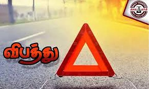 திருச்சியில் திமுக மாநாட்டுக்கு  சென்ற வேன் கவிழ்ந்து விபத்து-20க்கும் மேற்பட்டோர் காயம்