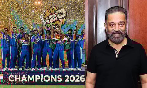 டி20 உலகக் கோப்பை: சாம்பியன் பட்டம் வென்ற இந்திய அணிக்கு கமல்ஹாசன் வாழ்த்து