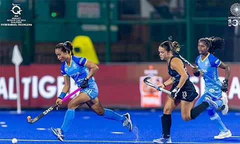 உலகக்கோப்பை தகுதிச்சுற்றில் அபார தொடக்கம் - உருகுவேவை வீழ்த்திய இந்திய மகளிர் ஹாக்கி அணி 