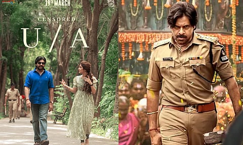 பவன் கல்யாணின் “உஸ்தாத் பகத் சிங்” படத்திற்கு “யு/ஏ  ” தணிக்கை சான்றிதழ்