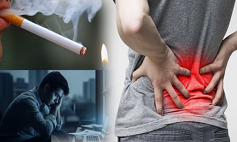 புகைப்பழக்கம்-மன அழுத்தம்: முதுகு வலியை ஏற்படுத்துமா? 

