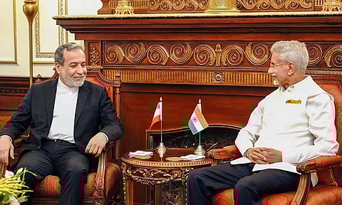 ஈரான் வெளியுறவுத்துறை மந்திரியுடன் ஜெய்சங்கர் பேச்சுவார்த்தை

