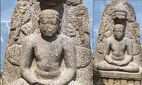 லால்குடி அருகே சோழர் கால சமண தீர்த்தங்கரர் சிலைகள் கண்டெடுப்பு