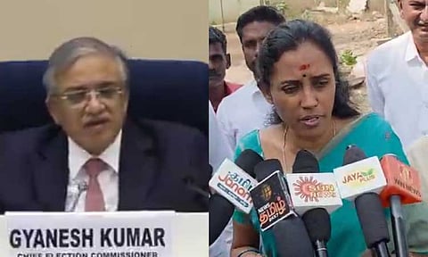 பாஜகவின் கைப்பாவையாக தேர்தல் ஆணையம் - ஜோதிமணி குற்றச்சாட்டு