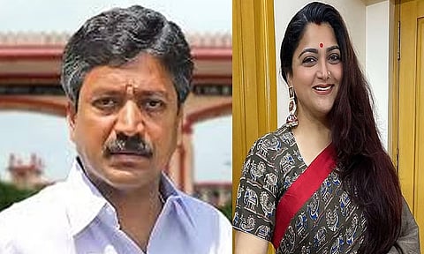 சி.வி.சண்முகத்தின் பேச்சு மனிதகுலத்துக்கே வெட்கக்கேடானது - குஷ்பு 