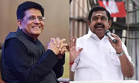 பா.ஜ.க. மேலிட பொறுப்பாளர் பியூஷ் கோயல் நாளை சென்னை வருகை - தொகுதி பங்கீடு கையெழுத்து? 