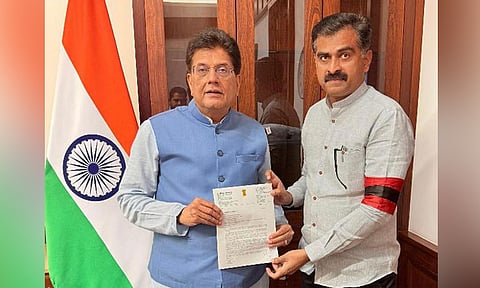 கடலை மிட்டாய்க்கு ஜி.எஸ்.டி. விலக்கு: மத்திய மந்திரியிடம் துரை வைகோ எம்.பி. நேரில் வலியுறுத்தல்