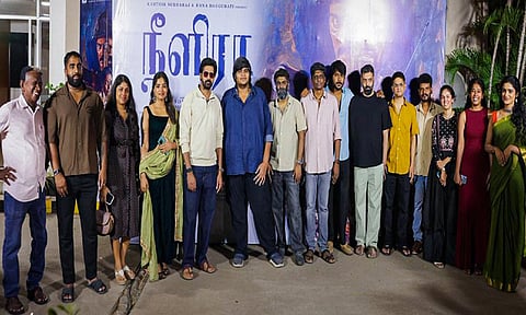 “நீளிரா” பட விழாவில் இயக்குநர் ஆன கதையை சொன்ன கார்த்திக் சுப்பராஜ்
