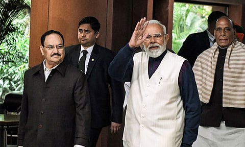 
பெருமைக்குரிய தருணம்:  அரசு தலைமை பதவியில் நீண்ட காலம் சேவையாற்றும் பிரதமர் மோடிக்கு ஜே.பி. நட்டா புகழாரம்