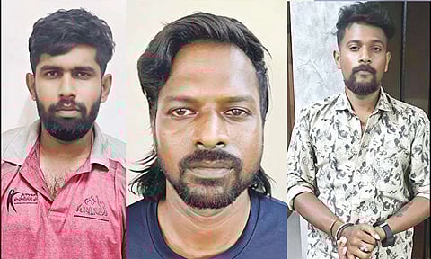 போலீஸ் என கூறி காதல் ஜோடியிடம் நகை, பணம் பறிப்பு - 3 பேர் கைது