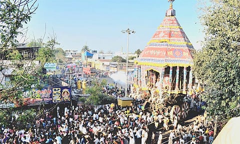 மன்னார்குடி ராஜகோபாலசுவாமி கோவில் தேரோட்டம்