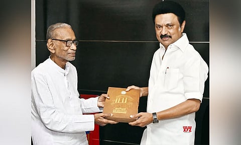 திமுக கூட்டணிக்கு ஆதரவு தெரிவித்த பழ. நெடுமாறனுக்கு மு.க.ஸ்டாலின் நன்றி