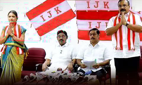 அதிமுக கூட்டணியில் போட்டியிடும் ஐஜேகே வேட்பாளர்கள் பட்டியல் வெளியீடு