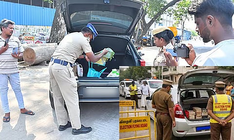 சென்னையில் ஆவணங்கள் இன்றி கொண்டு செல்லப்பட்ட ரூ. 2.96 லட்சம் பறிமுதல் 

