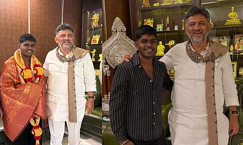 கர்நாடக துணை முதல்வரை சந்தித்த ராப் பாடகர் வேடன்