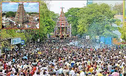 கபாலீசுவரர் கோவிலில் இன்று தேரோட்டம்