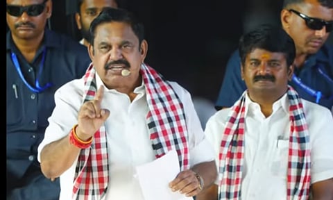 தி.மு.க. ஆட்சியில் மின் கட்டணத்தைக் கேட்டாலே ‘ஷாக்’ அடிக்கிறது - புதுக்கோட்டையில் எடப்பாடி பழனிசாமி பிரசாரம் 