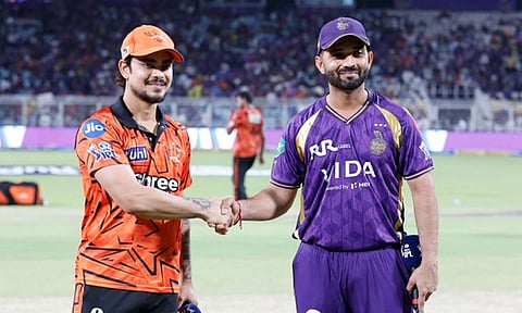 ஐதராபாத் அணிக்கு எதிராக கொல்கத்தா அணி பந்துவீச்சு தேர்வு 
