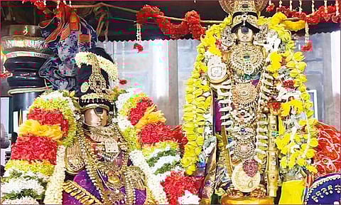 நம்பெருமாள்-தாயார் சேர்த்தி சேவை