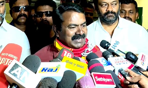 ‘நாட்டு மக்களின் வலிகளில் எதை விஜய் தாங்கினார்?’ - சீமான் கேள்வி