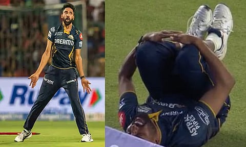 பவுண்டரியை தடுக்க பாய்ந்தபோது காயம்...வலியால் துடித்த சிராஜ்… - வீடியோ வைரல்