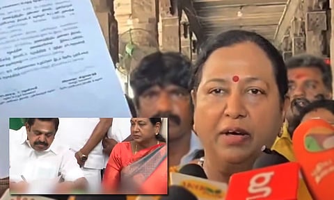 மாநிலங்களவை சீட் தருவதாக ஏமாற்றினார் இ.பி.எஸ்.: தொகுதி பங்கீடு ஒப்பந்தத்தை காட்டிய பிரேமலதா