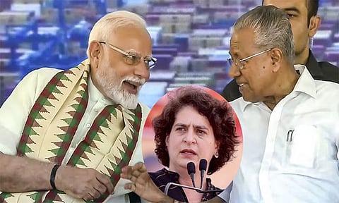 ஊழல் குற்றச்சாட்டுகளில் சிக்கிய பினராயி விஜயனை பிரதமர் பாதுகாக்கிறார்: பிரியங்கா காந்தி