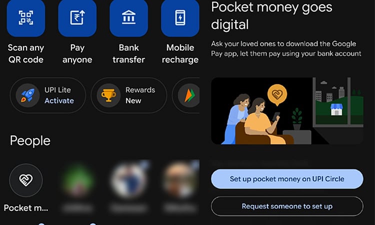 ஜிபேவில் இடம்பெற்றுள்ள பாக்கெட் மணி அம்சம்; கிளிக் செய்தால் மொத்த பணமும் காலியா? விளக்கம் | What is the Pocket Money Feature in Google Pay