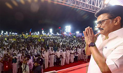 
தஞ்சை திலகர் திடலில் நாளை முதல்-அமைச்சர் மு.க.ஸ்டாலின் தேர்தல் பிரசாரம்
