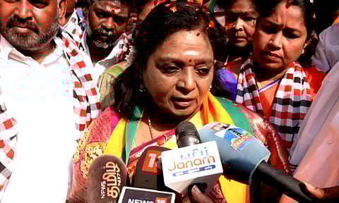 ‘முதல்-அமைச்சர் மு.க.ஸ்டாலின் பதற்றமாக இருக்கிறார்’ - தமிழிசை சவுந்தரராஜன் 