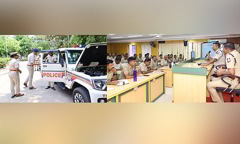 நெல்லை மாவட்ட எஸ்.பி. அலுவலகத்தில் மாதாந்திர ஆய்வு கூட்டம்