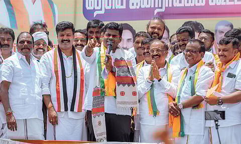 5 ஆண்டுகள் ஆட்சியில் 511 வாக்குறுதிகளில் 70 மட்டுமே நிறைவேற்றம் - அண்ணாமலை